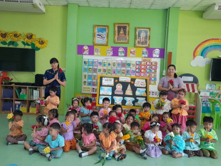 วันที่ 27 กรกฎาคม 2566 ศูนย์พัฒนาเด็กเล็ก เทศบาลตำบลสีมามงคล (โรงเรียนบุญบันดาลวิทยานุสรณ์) จัดกิจกรรมเสริมประสบการณ์เรียนรู้ เรื่อง วันอาสาฬหบูชาและวันเข้าพรรษา🪷โดยใช้สื่อการสอนรูปภาพ สื่อเทคโนโลยีสารสนเทศ และได้เรียนรู้จากประสบการณ์จริง เด็กนักเรียนนำดอกไม้ธูปเทียน ไหว้พระพุทธรูป เพื่อให้เด็กนักเรียนได้เรียนรู้ความสำคัญทางพระพุทธศาสนา  ทำบุญตักบาตร , ฟังพระเทศน์ , เวียนเทียน ซึ่งเป็นการปลูกฝังให้เด็กนักเรียนได้ปฎิบัติตนเป็นคนดี มีคุณธรรม จริยธรรม เป็นแบบอย่างที่ดี