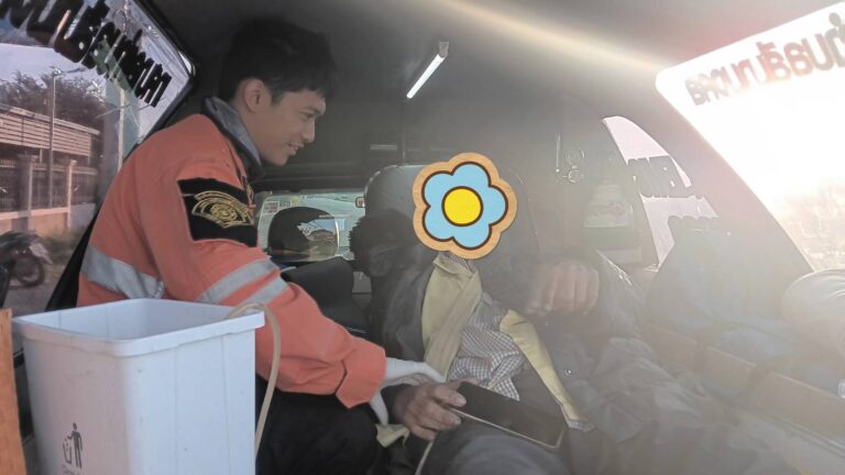 วันที่ 22 พฤศจิกายน 2566 รับผู้ป่วยเพศชาย อายุ 82 ปี ณ หมู่ 1 โรงเรียนมารดาดรุณีรักษ์ มีอาการแน่นหน้าอกหายใจไม่สะดวก นำส่งโรงพยาบาลปากช่องนานาเพื่อทำการรักษาต่อไป