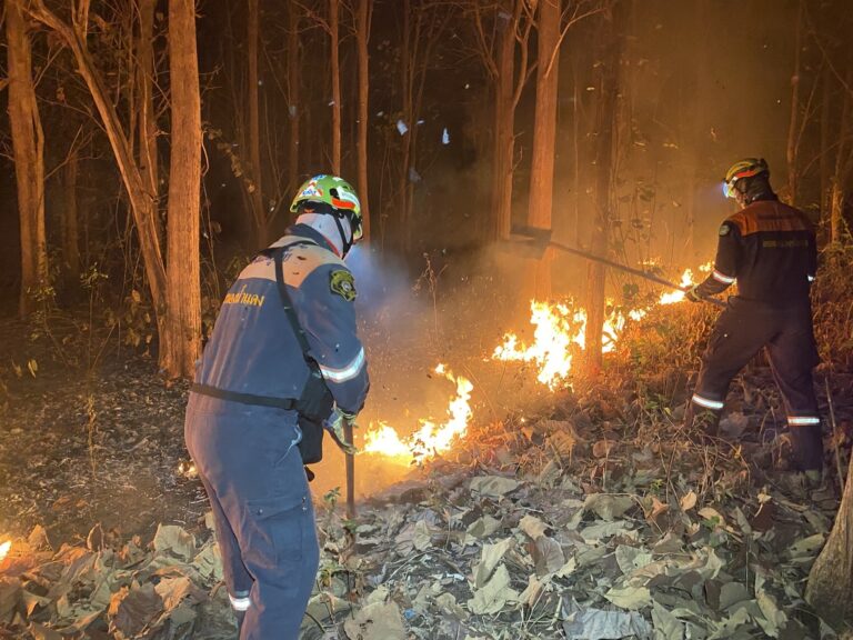 งานป้องกันฯ ลงพื้นที่หมู่ 15 บ้านถ้ำเต่าพัฒนา (คุ้มฝาย2) ควบคุมเหตุไฟไหม้