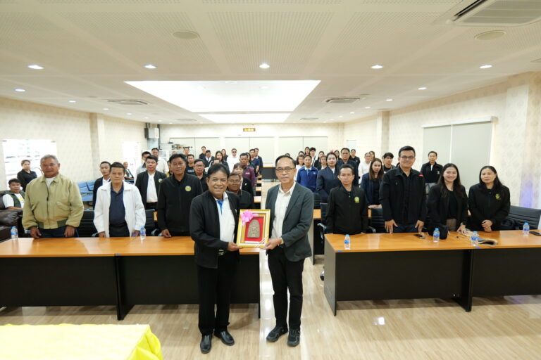 ต้อนรับคณะศึกษาดูงานจากเทศบาลตำบลแวงน่าง จังหวัดมหาสารคาม