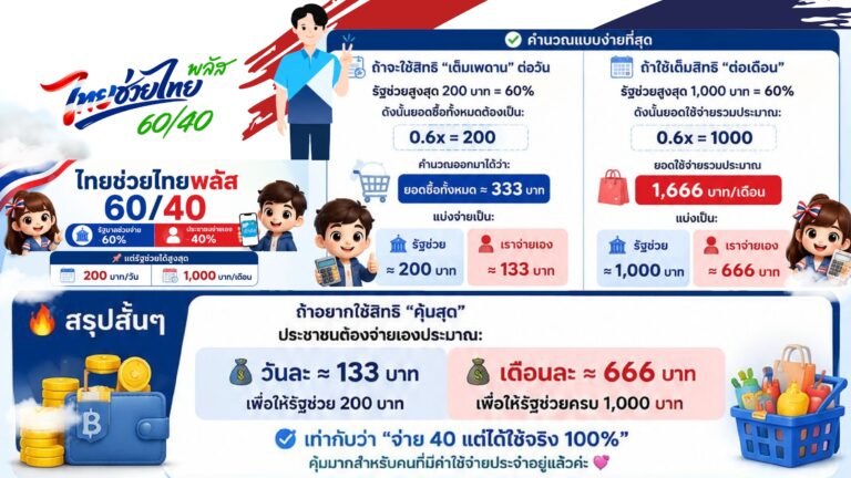 โครงการไทยช่วยไทย พลัส (60/40)