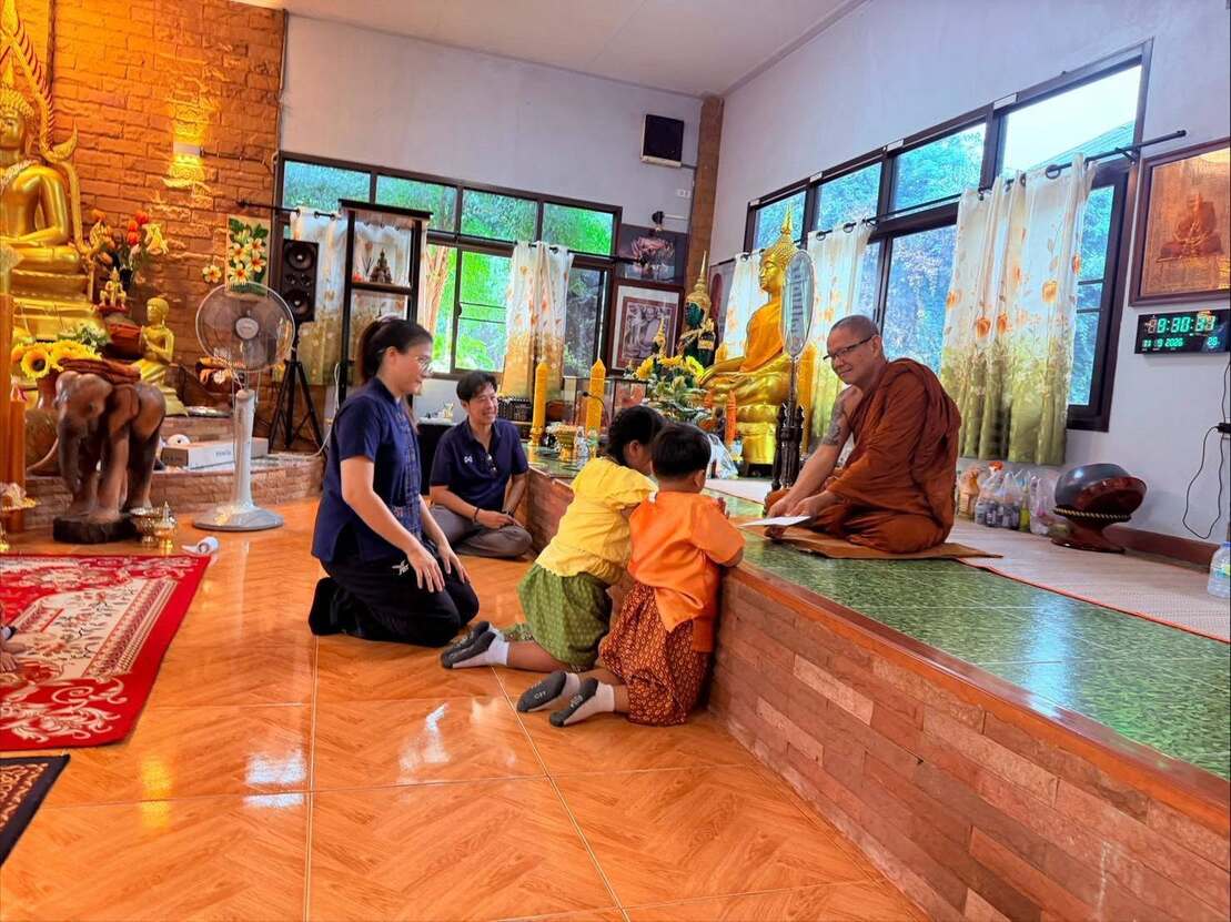 ศพด.บุญบันดาลวิทยานุสรณ์ ทำกิจกรรมทางศาสนา ณ วัดถ้ำสิปปัญจะ